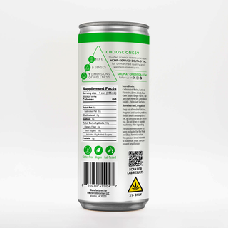 Ginger Lime THC Infused Seltzer Back