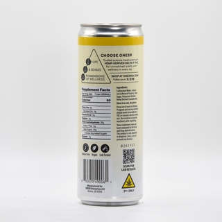 Lemonade THC Infused Beverage Back of Cans