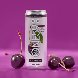 Black Cherry THC Infused Seltzer - 12oz (5mg)