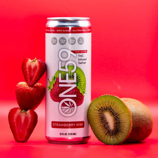 Strawberry Kiwi THC Infused Seltzer -12oz (10mg)