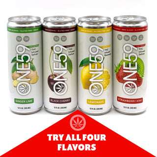 Strawberry Kiwi THC Infused Seltzer -12oz (10mg)