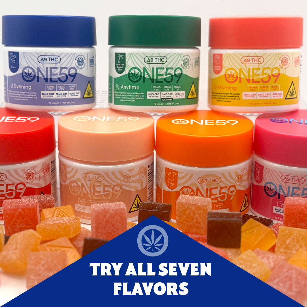 THC and CBD Products in Columbus, GA - Gummies, Seltzers, & Topical ONE59 THC and CBD Products in Columbus, GA - Gummies, Seltzers, & Topical ONE59