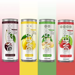 Variety 4-Pack THC Infused Seltzers - (5mgs Lemonade/Black Cherry & 10mgs Ginger Lime/Strawberry Kiwi)
